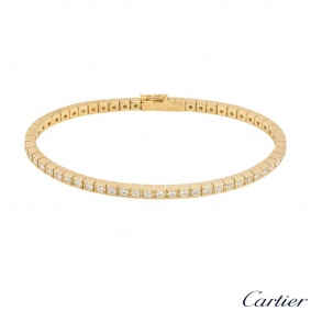 Cartier Yellow Gold Lanieres Diamond Bracelet